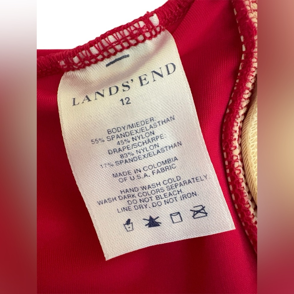 Lands End Slendersuit One Piece Bathing Suit - Picture 5 of 8